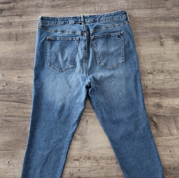 Jessica Simpson High Rise Skinny Ankle Blue Jeans Women's Size 14 - Picture 9 of 15